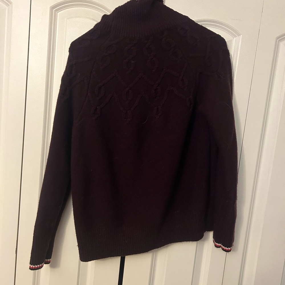 Tommy Hilfiger | Burgundy Cable Knit Sweater